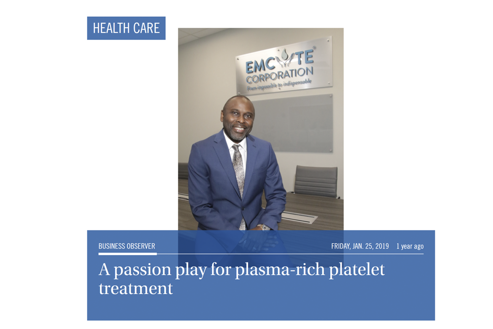 A Passion Play for Plasma-Rich Platelet Treatment